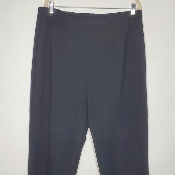 J. Jill Ponte Knit Slim Leg Pants Size Large TALL Black Hi-Rise Stretch Pull-on - Picture 3 of 15
